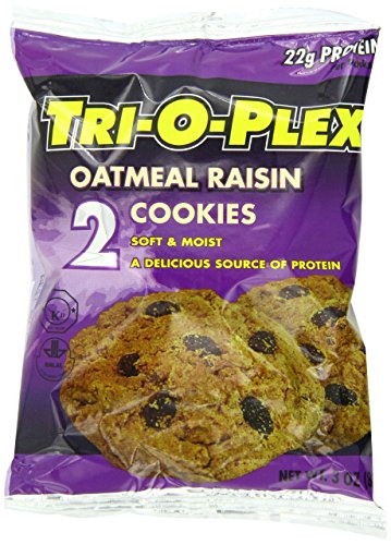 tri-o-plex cookies, oatmeal raisin, 3 ounce package (pack of 12)